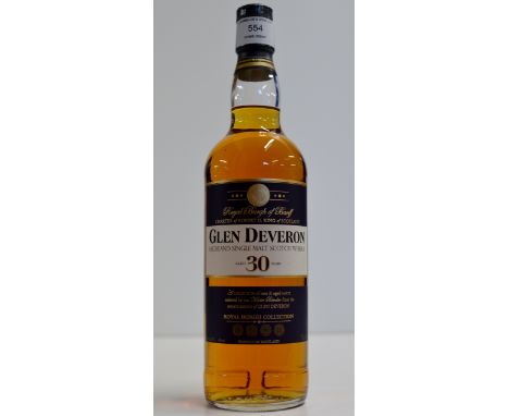 THE GLEN DEVERON AGED 30 YEARS OLD HIGHLAND SINGLE MALT SCOTCH WHISKY - 70CL, 40% VOL     
