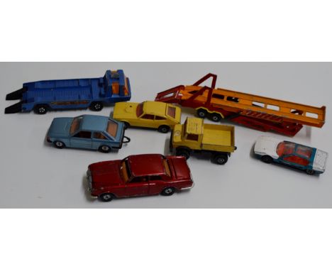 7 VARIOUS VINTAGE MODEL VEHICLES, DINKY, CORGI ETC     