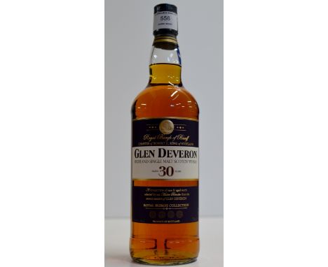 THE GLEN DEVERON AGED 30 YEARS OLD HIGHLAND SINGLE MALT SCOTCH WHISKY - 70CL, 40% VOL     