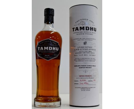 THE TAMDHU NUMBER 3 BATCH STRENGTH UN-CHILL FILTERED SPEYSIDE SINGLE MALT SCOTCH WHISKY WITH PRESENTATION TIN - 70CL, 58.3% V