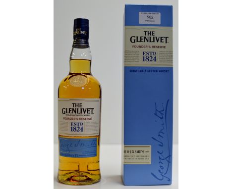 THE GLENLIVET FOUNDER'S RESERVE SINGLE MALT SCOTCH WHISKY WITH PRESENTATION BOX - 70CL, 40%     