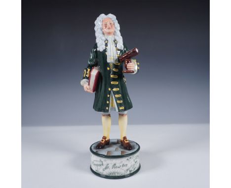 Limited edition Royal Doulton Prestige porcelain figurine titled Sir Isaac Newton, model HN5051, from the esteemed Pioneers C