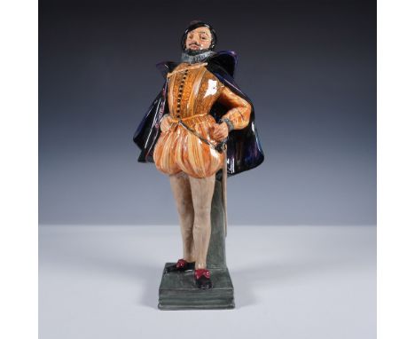 Striking Royal Doulton porcelain figurine titled Sir Walter Raleigh, model HN2015. Designed by renowned sculptor Leslie Harra