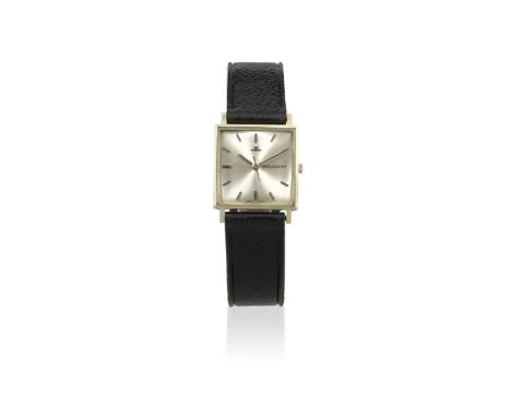 Jaeger-LeCoultre. An 18K white gold manual wind square wristwatchReference: 1966Date: Circa 1962Movement: Jewelled Cal.K819/C
