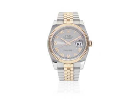 Rolex. A stainless steel and rose gold automatic calendar bracelet watchModel: DatejustReference: 116231Date: RecentMovement: