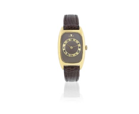 Jaeger-LeCoultre. A lady's 18K gold automatic tonneau form wristwatchModel: VoguematicReference: 22010Date: Purchased 25th Se