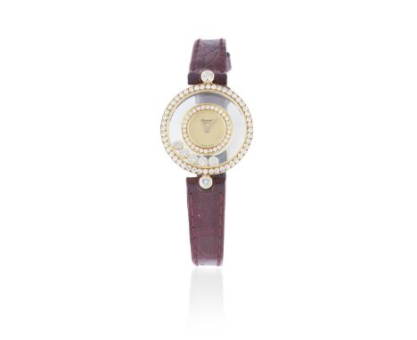 Chopard L.U.C. A lady's 18K gold and diamond set quartz wristwatchModel: Happy DiamondsReference: 4097Date: Circa 2010Movemen