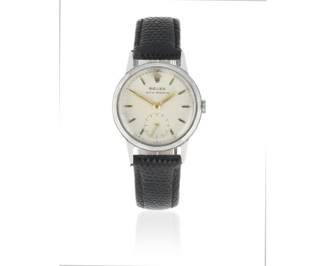 Rolex. A mid-size stainless steel manual wind wristwatchReference: 3322Date: Circa 1950Movement: 15-jewel manual wind, No.40*