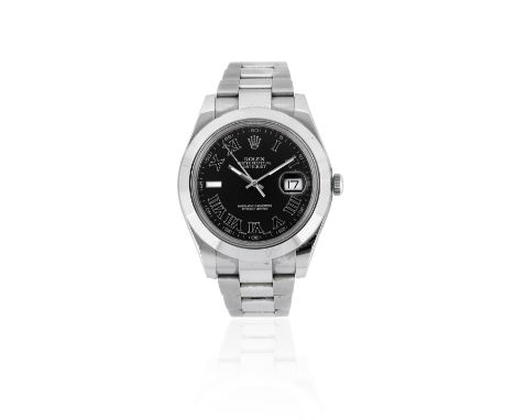Rolex. A stainless steel automatic calendar bracelet watchModel: DatejustReference: 116300Date: Purchased 24th October 2013Mo