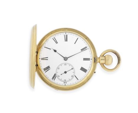 J.F. Harbinson &amp; Co., Belfast. An 18K gold keyless wind full hunter pocket watchDate: London Hallmark for 1928Movement: G