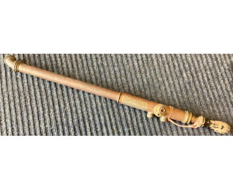 A vintage garden sprayer with wooden handle. By Dronwal. Est. £20 - £30.