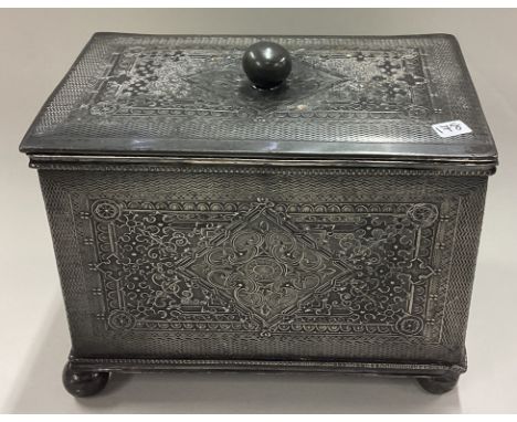 A good Continental BM tea caddy. Est. £30 - £50.