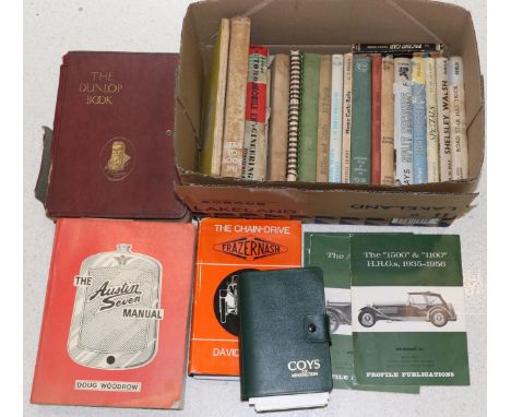 Vintage Car Interest: Twenty-Eight Volumes, to include: Doug Woodrow The Austin 7 Manual Ed Burrow, Ed Cross &amp; A J Wilson