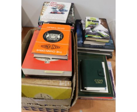 Car Interest: Twenty-Three Books, to include: Don Shaw One Glorious Hour Alan Mann A Life of Chance Ivan Rendall Chequered Fl