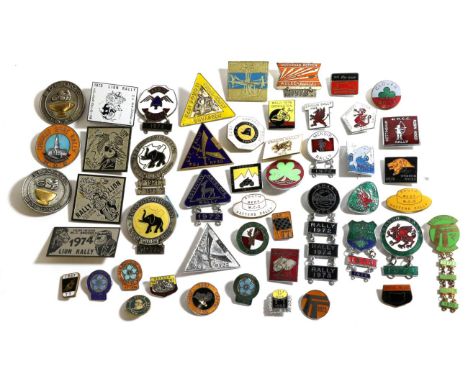 Forty-Nine Assorted Car Badges from the 1970s, comprising mostly enamel examples and including: Nurburgring, Coventry Antelop