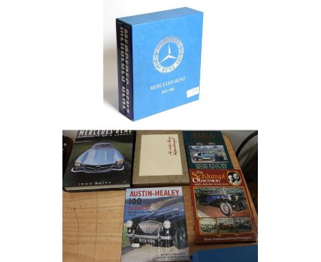 Seven Motoring Books, to include: Ingo Seiff Mercedes Benz Portrait of a Legend, hardback with dustcover Schroder &amp; Weise