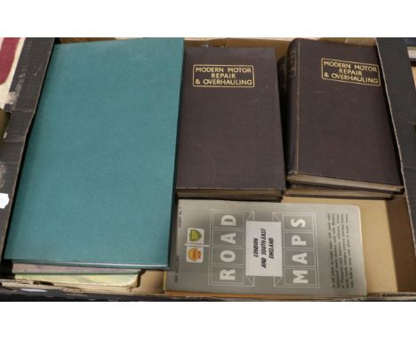 Motoring Books, to include: Modern Motor Repair and Overhauling, vols 10-4, issued by Newnes Philip Porter Jaguar, History of