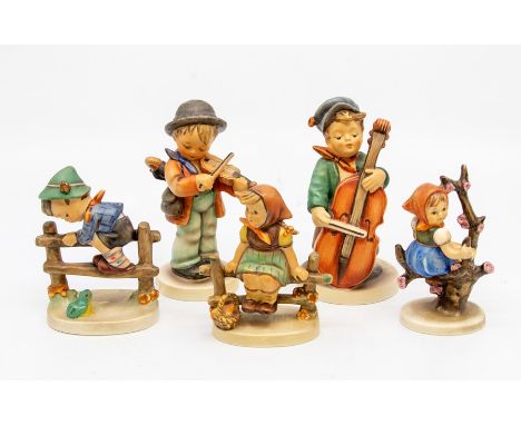Five 1970's Hummel figures, West German