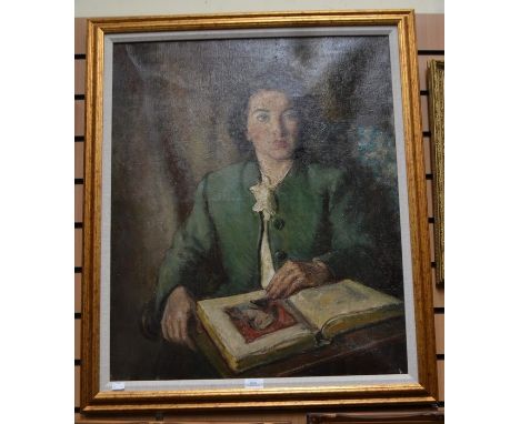 Clare Atwood (1866-1962)Portrait of a Lady in uniformoil on canvas, 75 x 63cmsigned, label verso 