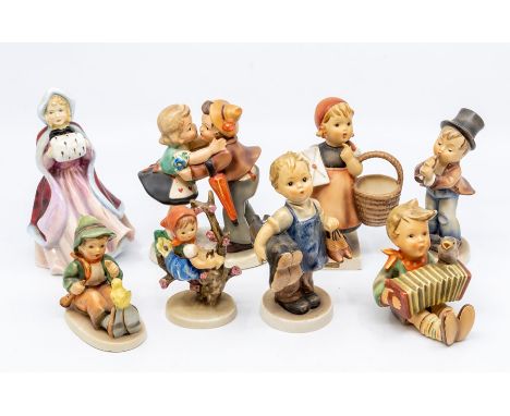 Seven Hummel figures of children, circa 20th Century