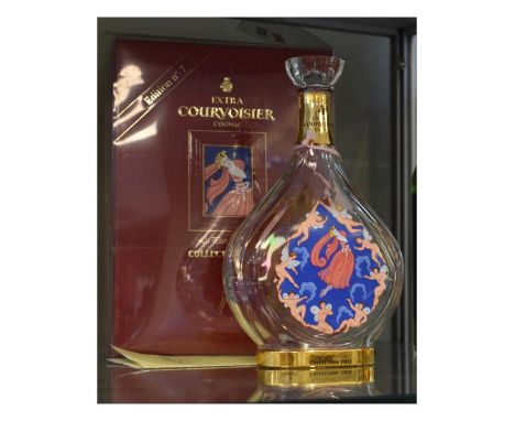 Courvoisier cognac limited edition decanter from the Erte Collection   Condition: 