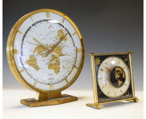 Kundo ele-Quarz World clock, together with a Diehl 'Rocket' clock, each circa 1960   Condition: 