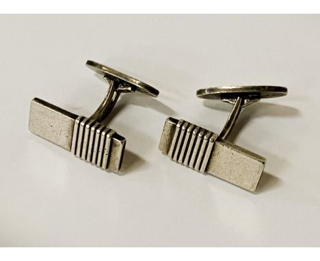 PAIR OF GEORG JENSEN SILVER CUFFLINKS