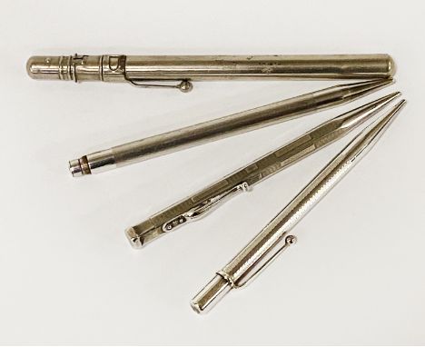 STERLING SILVER PROPELLING PENCILS INCL. THERMOMETER PEN &amp; 1 POTENTIALLY SILVER PEN