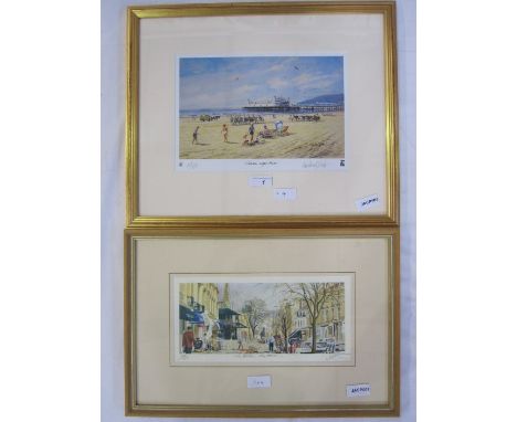 Michael LongLimited edition print "Weston Super Mare", no.165/650, signed in pencil to the margin, 18cm x 26.5cm Vernon Bartl
