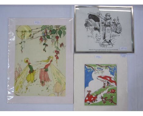 Thomas HenryColour print "William was already striking an attitude before his conqueration of cows", 23cm x 29.5cm Pat Harris