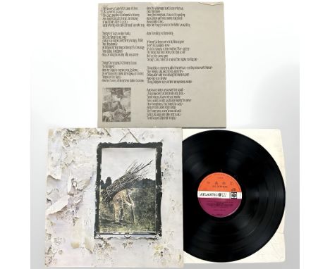 Led Zeppelin - Led Zeppelin IV, Atlantic Records 2401012, Gatefold Sleeve with Inner, Plum labels with 'Led Zeppelin' in the 