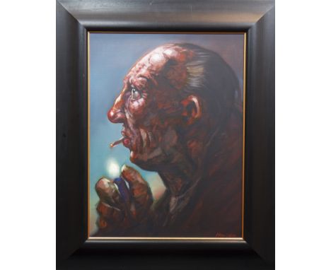 * PETER HOWSON OBE,SEEING THE LIGHToil on canvas, signed 61cm x 45cm FramedProvenance: From a Glasgow gentleman's private col