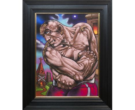 * PETER HOWSON OBE,FOR GOD AND FOR COUNTRYpastel, signed and dated 201462cm x 47cmMounted, framed and under glass