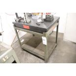 Black granite surface plate w/ stand