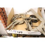Vise grip welding clamps