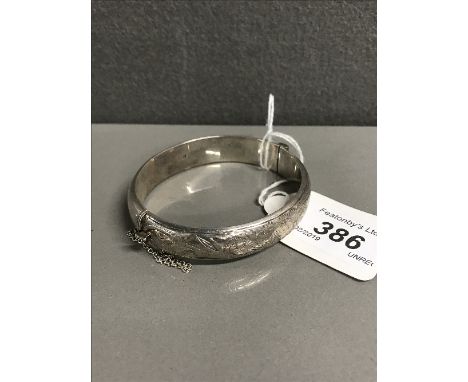 HALLMARKED SILVER BANGLE  20G