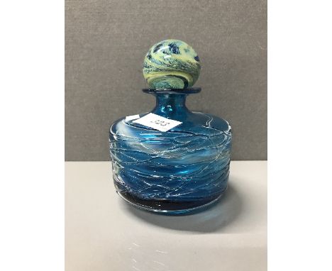MDINA SAND AND SEA TRAILED DECANTER AND STOPPER