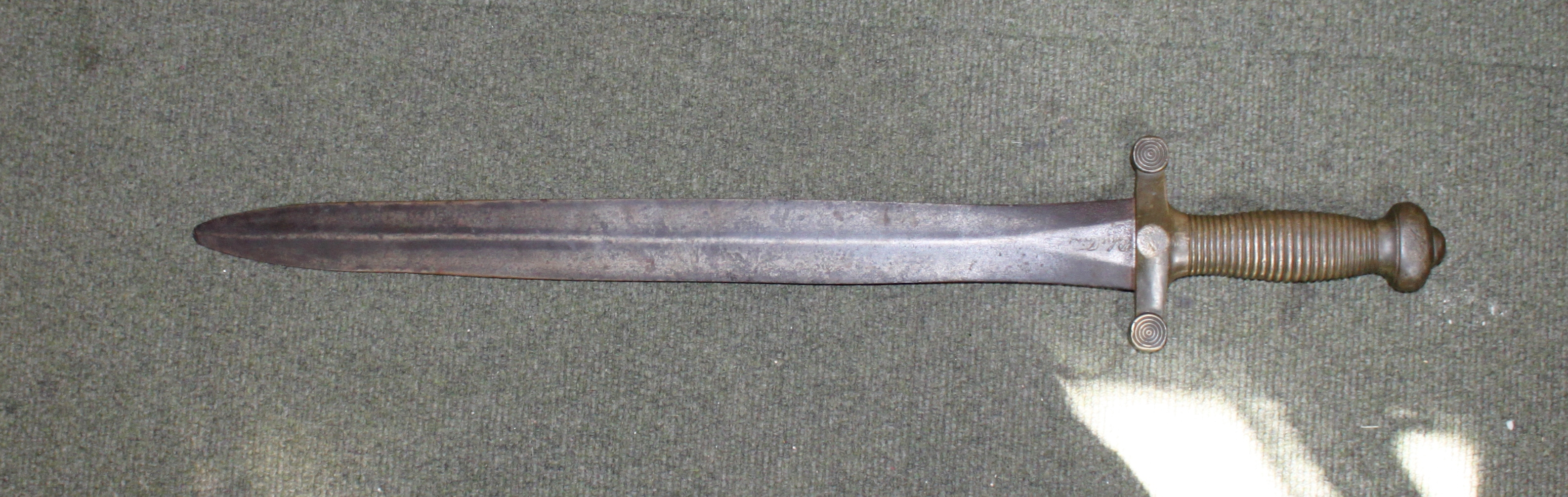 French model 1831 Infantry sword, no scabbard, makers mark, dated 1833