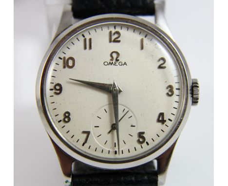 Omega gents wristwatch No 14838679 in Omega 266 Dennison case, working at lotting up