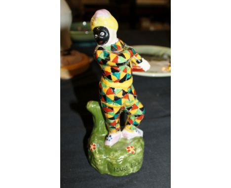 Staffordshire ceramic figurine, Harlequin