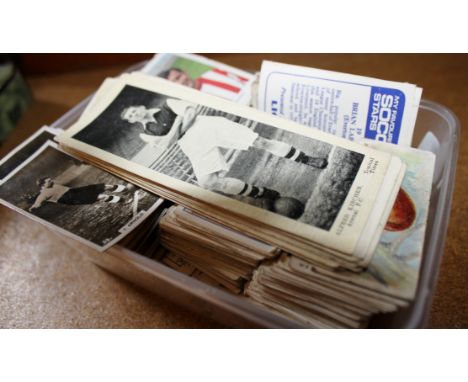 Quantity of vintage football cards, Ogden, Topical times cards, Senior Service etc