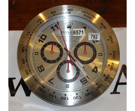 Jewellers advertising wall clock