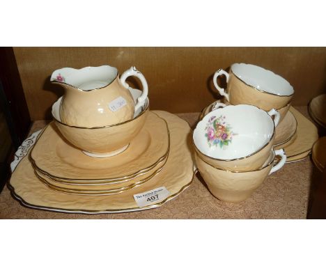 Coalport china tea set and other pottery inc. Poole and Villeroy &amp; Boch