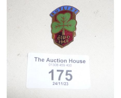 Rare 1948 Butlins enamel badge for Eire
