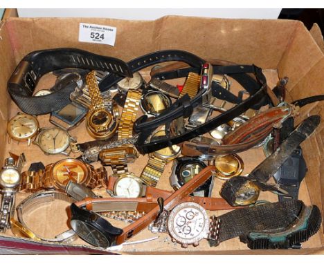 Collection of assorted wrist watches, inc. Michael Kors, Casio, Limit, etc.