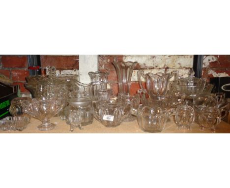Large collection of American Chippendale and other glassware