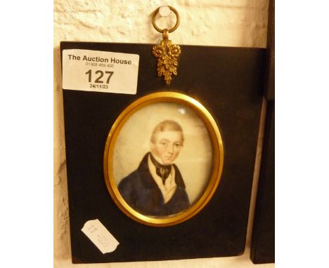 Portrait miniature of a young gentleman