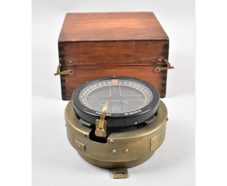 A WWII Era Type P8 AMC 6A/726 Aircraft Compass, no.135144B as Fitted to Spitfire or Lancaster Bomber Aircraft 