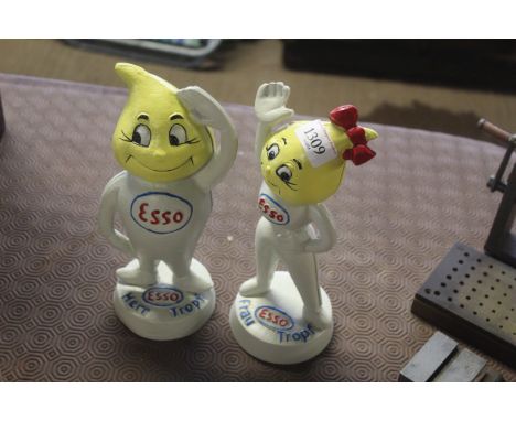 Two painted cast iron money banks in the form of Esso figures (209)