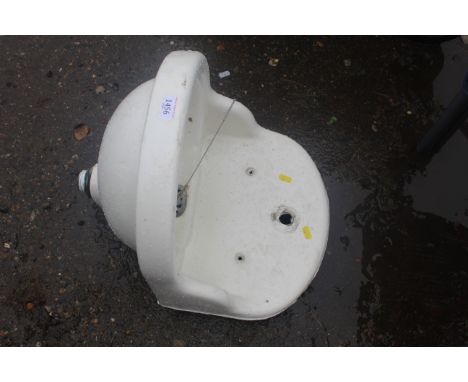 A high back wall mounting hand basin 